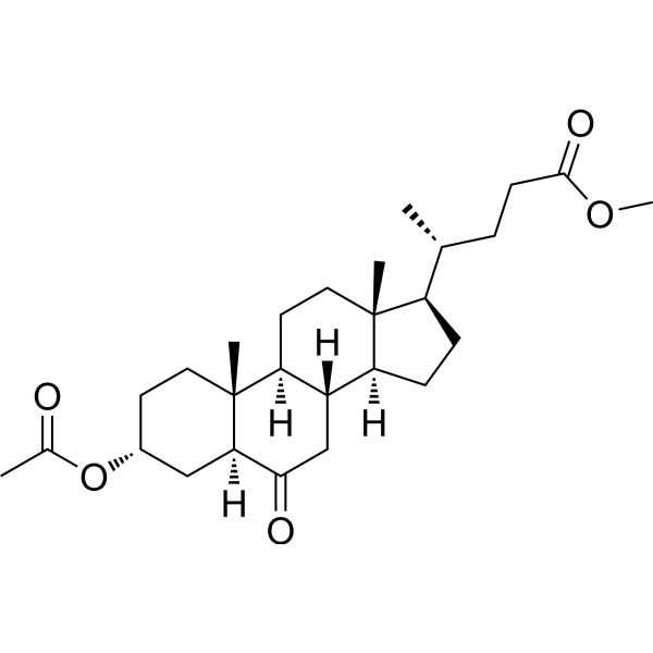 Methyl (3α,5α)-3-(acetyloxy)-6-oxocholan-24-oate (5α-Cholanic acid-3α-ol-6-one 3-acetate methyl este